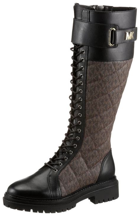 michael kors schnürstiefel stark|Schnürstiefel Stark aus Leder mit Verzierungen .